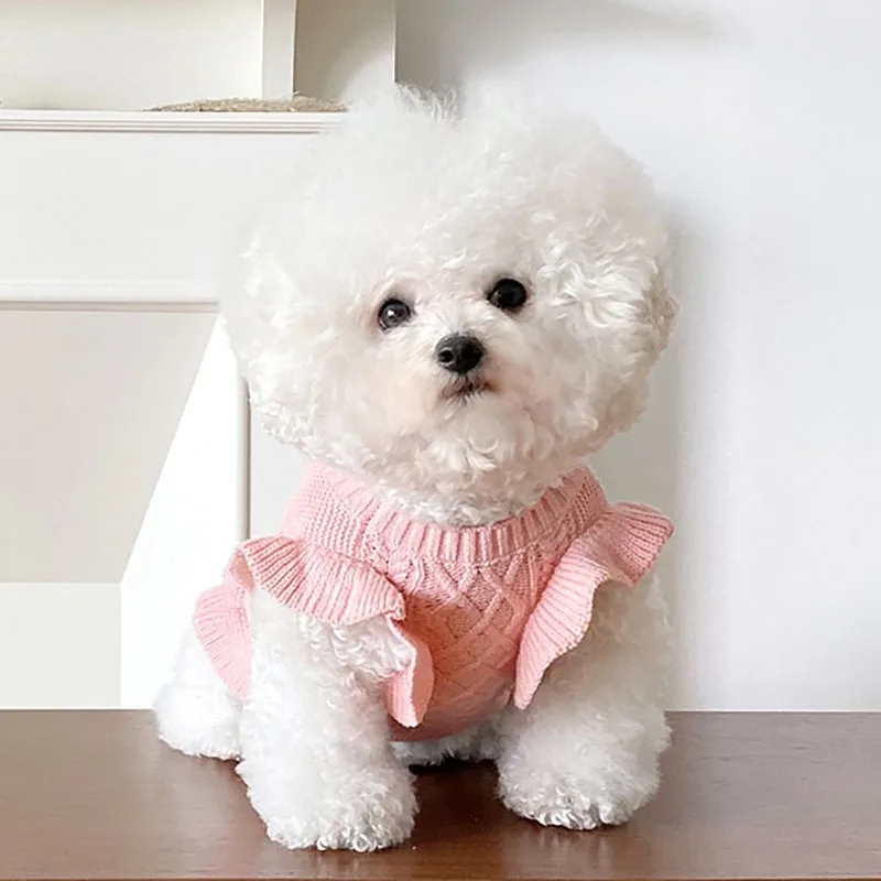 Pink Dog Skirt knitted Dress Teddy Autumn and Winter Warm Clothes Bichon Hiromi Fashion Plaid Skirt Puppy Soft Pullover
Pink Dog Skirt knitted Dress Teddy Autumn and Winter Warm Clothes Bichon Hiromi Fashion Plaid Skirt Puppy Soft Pullover