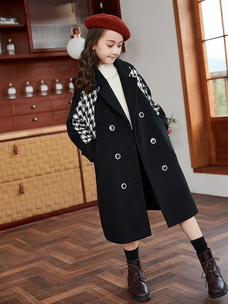 Winter Girls Long Coats Fashion Plaid Double Breasted Turn Down Collar Overcoats Kids Children Thick Outerwear Jackets Clothes
Winter Girls Long Coats Fashion Plaid Double Breasted Turn Down Collar Overcoats Kids Children Thick Outerwear Jackets Clothes