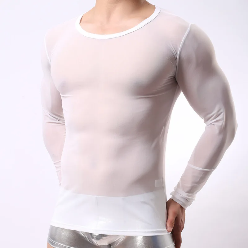 Summer 2021 Man T-shirts One Piece Streetwear Transparent Plus Size Clothing Vintage Sexy Mesh Top Beachwear Gym Fashion Shirt
Summer 2021 Man T-shirts One Piece Streetwear Transparent Plus Size Clothing Vintage Sexy Mesh Top Beachwear Gym Fashion Shirt