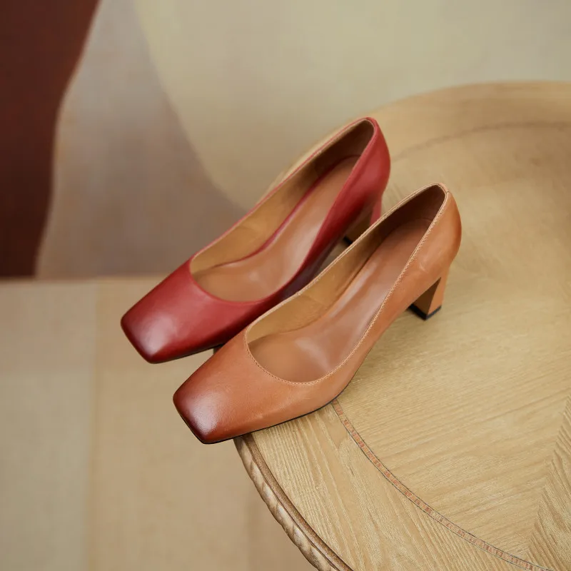 Asumer 2021 Hot Sale Genuine Leather Single Shoes Women Pumps Handmade Vintage High Heels Classic Dress Party Shoes Woman
Asumer 2021 Hot Sale Genuine Leather Single Shoes Women Pumps Handmade Vintage High Heels Classic Dress Party Shoes Woman