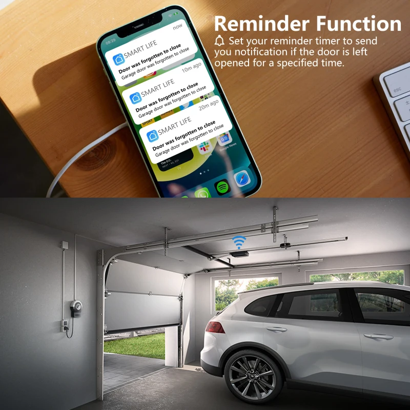 Gate control Tuya Smart WiFi garage door remote control opener 433 MHz RF remote for Smart Life APP Alexa and Google Assistant
Gate control Tuya Smart WiFi garage door remote control opener 433 MHz RF remote for Smart Life APP Alexa and Google Assistant