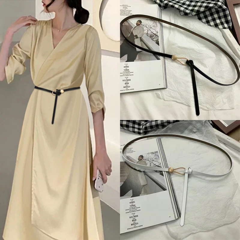 Women Belts Thin PU Leather Strap Golden Buckle Designer Waistband Luxury Dress Casual Black Ladies Female Designer Waistband
Women Belts Thin PU Leather Strap Golden Buckle Designer Waistband Luxury Dress Casual Black Ladies Female Designer Waistband