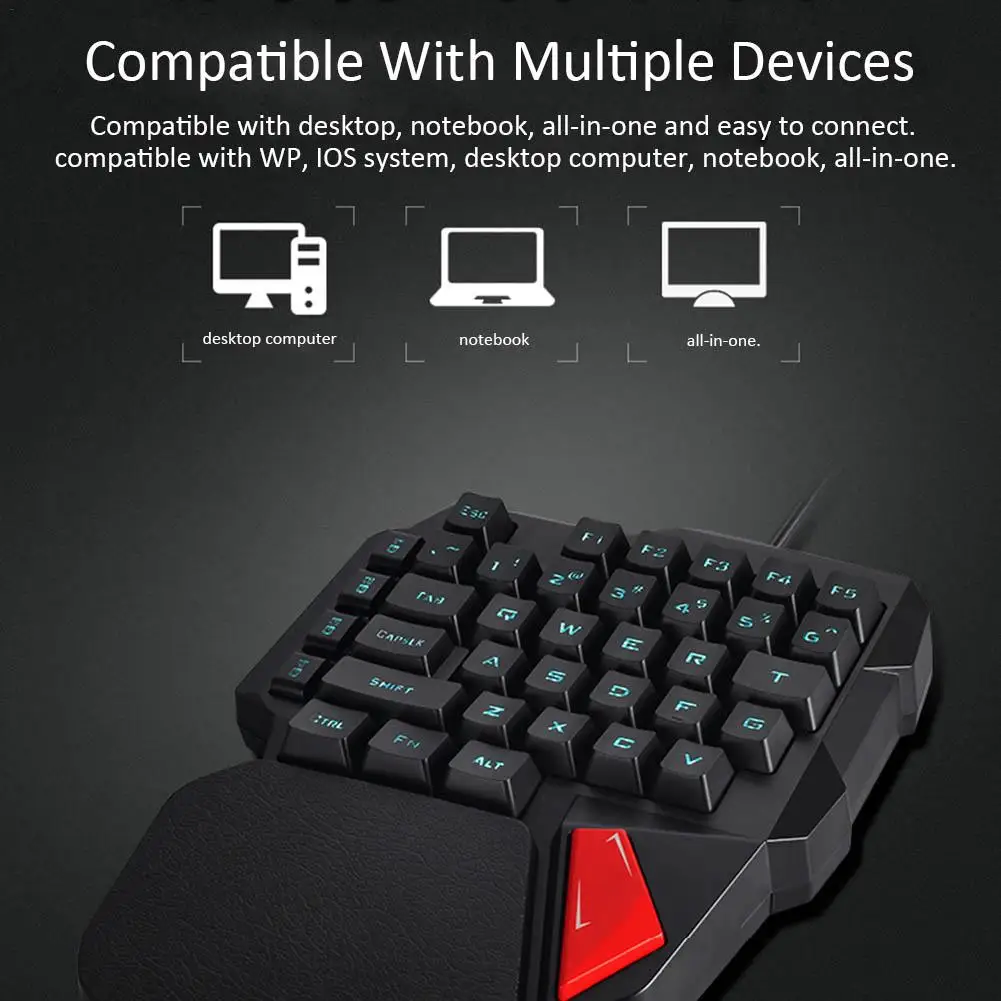 Gaming Keyboard K108 Mechanical One-Handed Keyboard For PUGB Mobile Game Left Hand Small Keyboard mechanical keyboard
Gaming Keyboard K108 Mechanical One-Handed Keyboard For PUGB Mobile Game Left Hand Small Keyboard mechanical keyboard