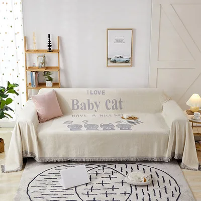 Four seasons single-layer chenille jacquard full-cover sofa towel cover Nordic simple single and double three-person sofa towel
Four seasons single-layer chenille jacquard full-cover sofa towel cover Nordic simple single and double three-person sofa towel