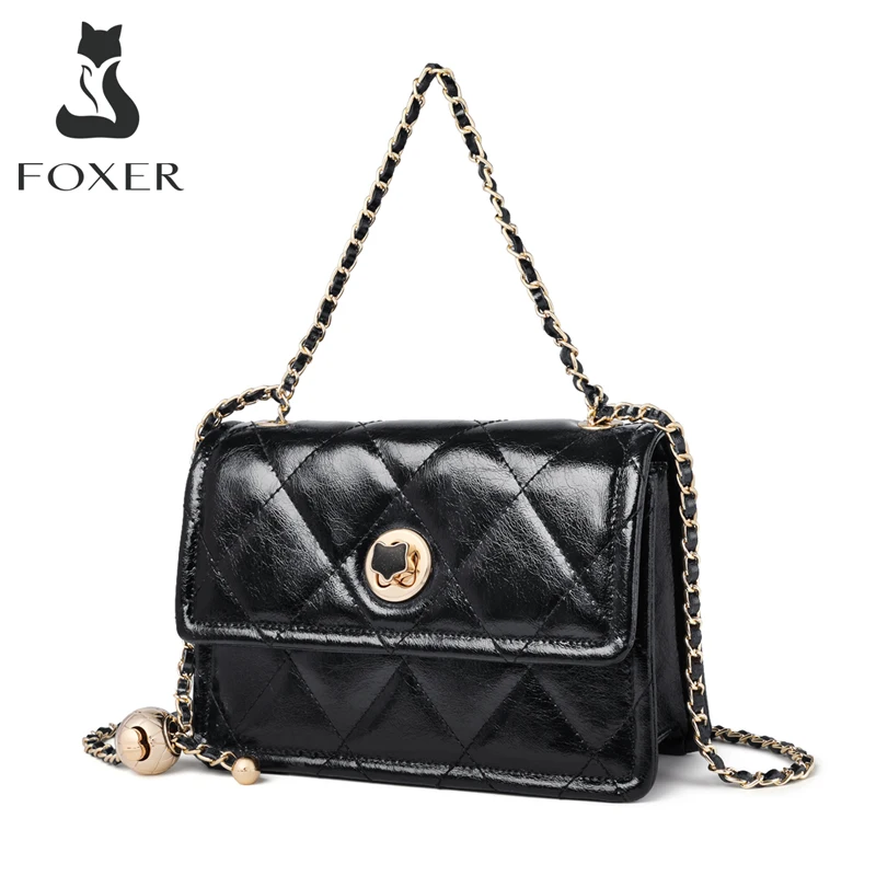 FOXER Summer Small Crossbody Bag for Girls Luxury Brand Women Shoulder Bag Flip Cow Leather Messenger Bag Designer Chain Purse
FOXER Summer Small Crossbody Bag for Girls Luxury Brand Women Shoulder Bag Flip Cow Leather Messenger Bag Designer Chain Purse