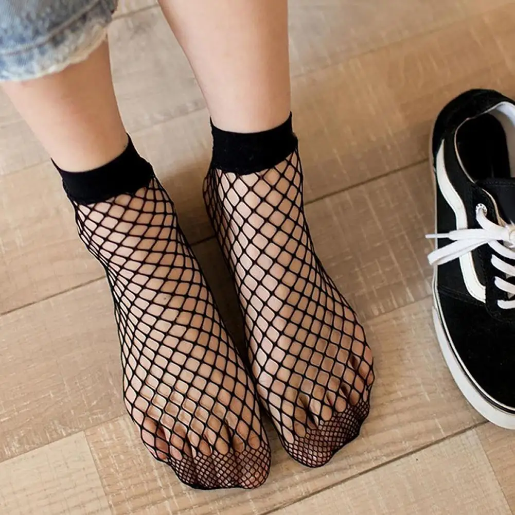 1 Pair Women Net Socks Hollow Non-slip Elastic Ankle Fishnet Socks for Dancing Sexy Lace Transparent Mesh Female Fishnet Socks
1 Pair Women Net Socks Hollow Non-slip Elastic Ankle Fishnet Socks for Dancing Sexy Lace Transparent Mesh Female Fishnet Socks