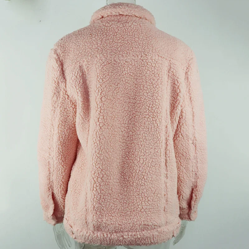 QUEVOON Faux Lambswool Coats for Women Turn-down Collar Pocket Front Solid Female Outerwear Winter Coats with Fur Warm Fashion
QUEVOON Faux Lambswool Coats for Women Turn-down Collar Pocket Front Solid Female Outerwear Winter Coats with Fur Warm Fashion