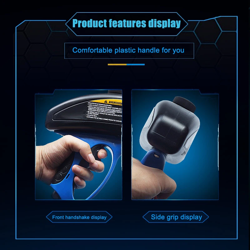 Sand Blaster Handheld Pneumatic Gravity Feed Portable Sandblasting Tool Works with All Blasting Abrasives LAD-sale
Sand Blaster Handheld Pneumatic Gravity Feed Portable Sandblasting Tool Works with All Blasting Abrasives LAD-sale