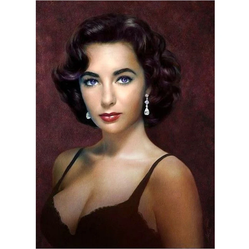 Elizabeth Taylor Beautiful 5D Diamond Painting Diamond Embroidery Cross Stitch Kits Mosaic DIY Home Decor Handwork
Elizabeth Taylor Beautiful 5D Diamond Painting Diamond Embroidery Cross Stitch Kits Mosaic DIY Home Decor Handwork