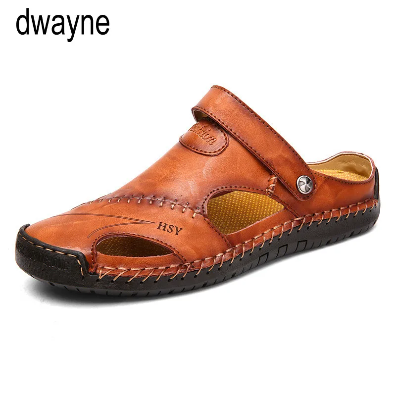 Summer Genuine Leather Out door Shoes Men Sandals Handmade Classic For Male Soft Walking Beach Sandalias Sandal Slides hjm8
Summer Genuine Leather Out door Shoes Men Sandals Handmade Classic For Male Soft Walking Beach Sandalias Sandal Slides hjm8