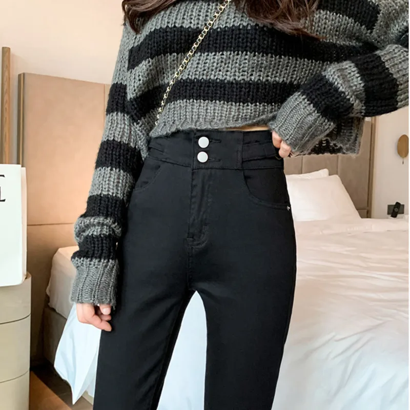 Skinny Black Push Up Denim Jeans For Women Spring 2021 New High Waist Slim Elastic Woman Plus Size Clothes Bodycon Pencil Pants
Skinny Black Push Up Denim Jeans For Women Spring 2021 New High Waist Slim Elastic Woman Plus Size Clothes Bodycon Pencil Pants