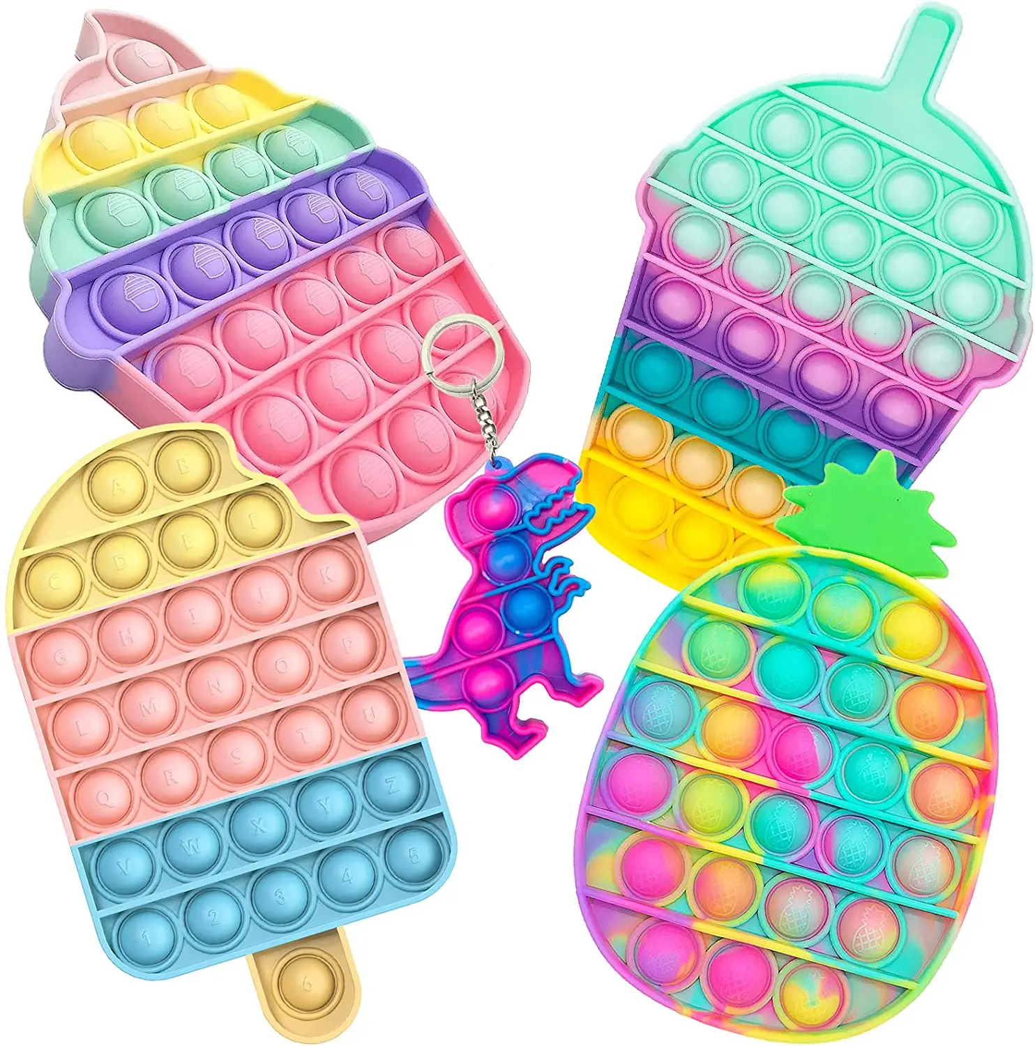 5 Pack Fidget Sensory Pop Bubble Stress Toy Set, Fidget Push Toy for Kids, Pop Silicone Fidget Stress Toys for Autistic Children
5 Pack Fidget Sensory Pop Bubble Stress Toy Set, Fidget Push Toy for Kids, Pop Silicone Fidget Stress Toys for Autistic Children