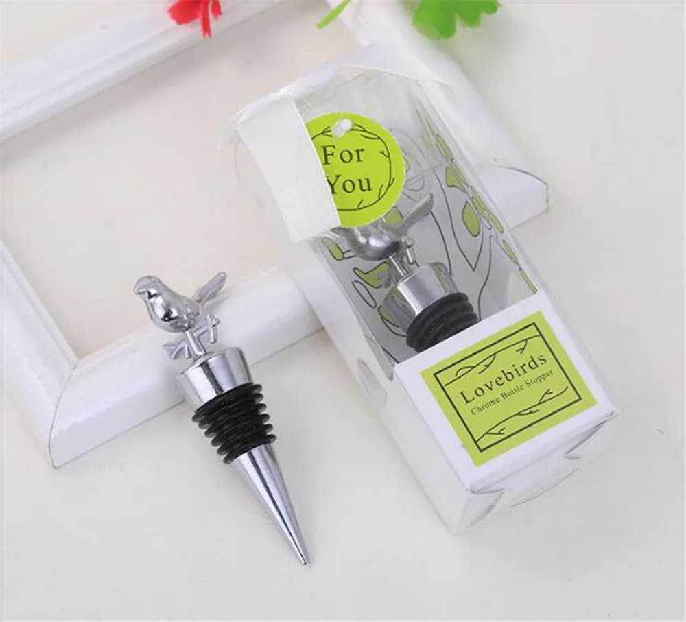 100 pcs Bar Chrome Love Bird Wine Stopper Bridal Wedding Gift Wine Bottle Stopper Wine Pourer Vinhos Stoppers
100 pcs Bar Chrome Love Bird Wine Stopper Bridal Wedding Gift Wine Bottle Stopper Wine Pourer Vinhos Stoppers