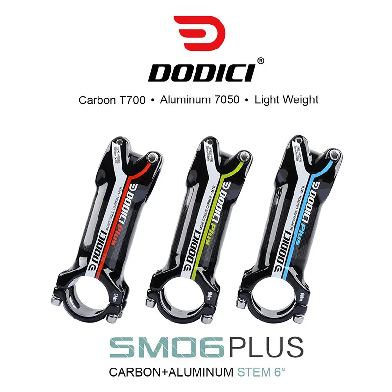 DODICI 31.8 Carbon Fiber Riser Rod Stem 6 Degree Aluminum Carbon Fiber Bicycle Ultra-light Stem carbon handle 70/80/90/100/110mm
DODICI 31.8 Carbon Fiber Riser Rod Stem 6 Degree Aluminum Carbon Fiber Bicycle Ultra-light Stem carbon handle 70/80/90/100/110mm
