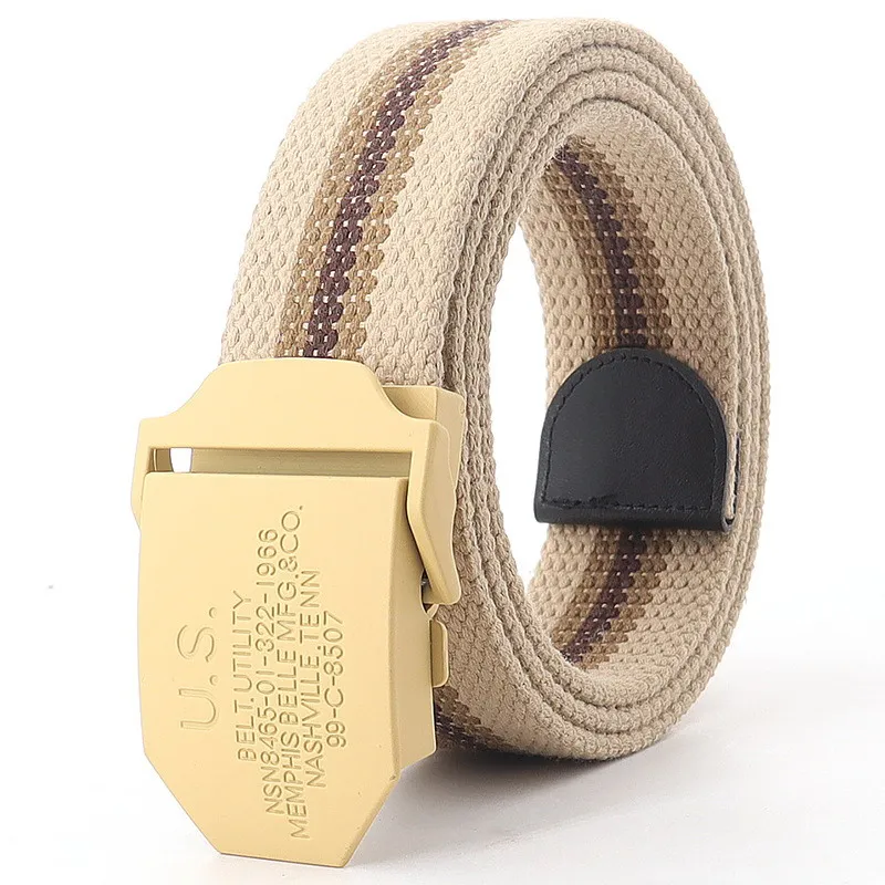 Mens Metal Slide Buckle Waist Belts Breathable Canvas US Army Military Fashion Unisex Jeans Accessories Leisure Strap ERRFC
Mens Metal Slide Buckle Waist Belts Breathable Canvas US Army Military Fashion Unisex Jeans Accessories Leisure Strap ERRFC