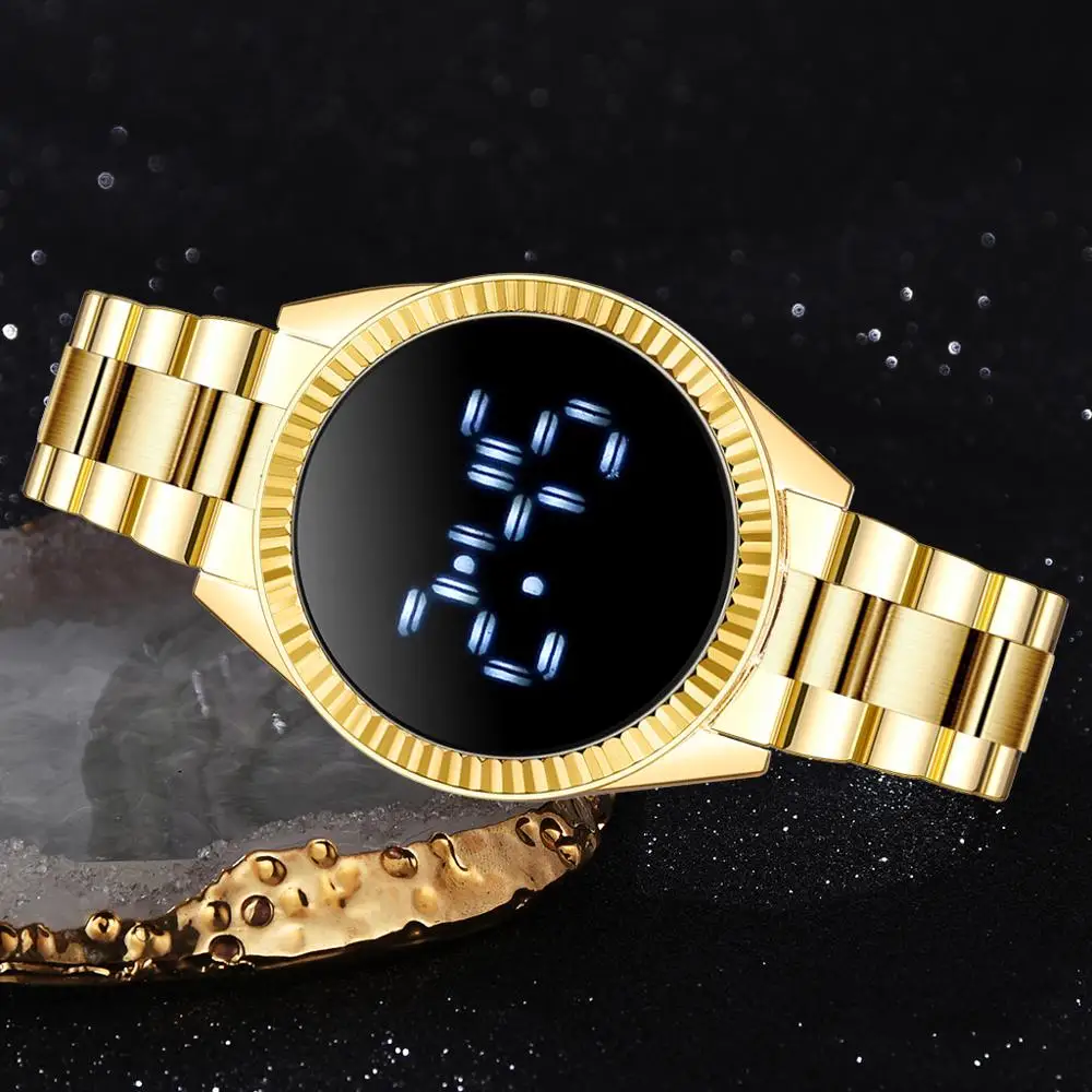Luxury Digital Bussiness Watches For Women Ladies Dress Fashion Gold LED Dial Bracelet Quartz Wrist Watches Female Reloj Mujer
Luxury Digital Bussiness Watches For Women Ladies Dress Fashion Gold LED Dial Bracelet Quartz Wrist Watches Female Reloj Mujer