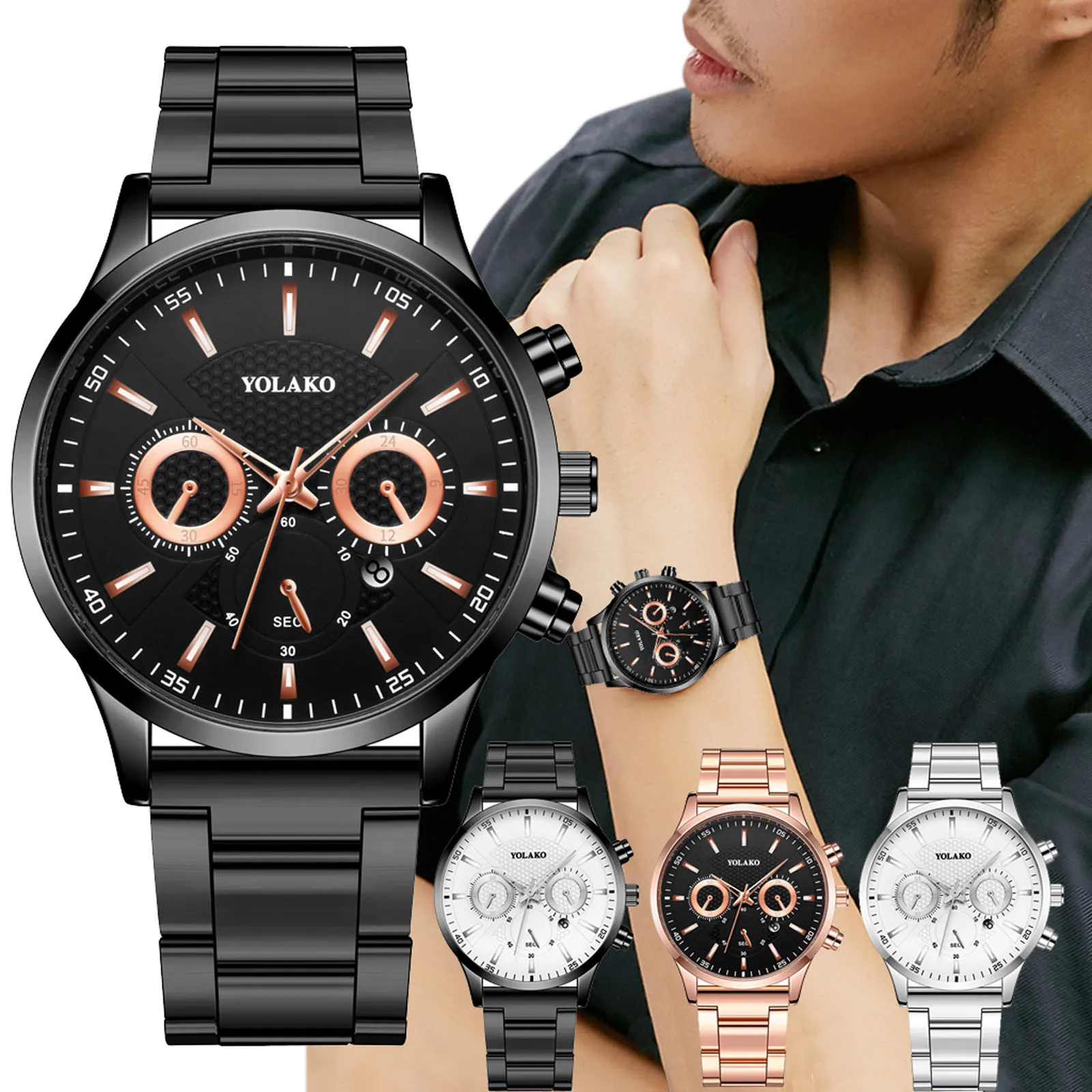 Men Watches Luxury Brand Men Stainless Steel Strap Date Calendar Quartz Watch Men Military Sport Casual Watch relogio masculino
Men Watches Luxury Brand Men Stainless Steel Strap Date Calendar Quartz Watch Men Military Sport Casual Watch relogio masculino