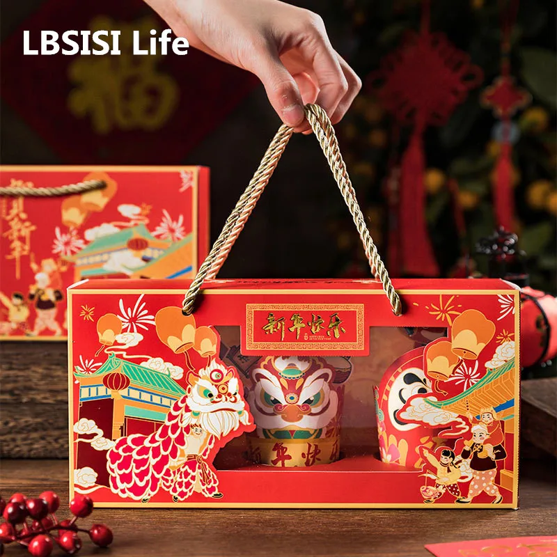 LBSISI Life Chinese New Year Cupcake Box Trasparent Packaging Cake Topper Spring Fastival Party Favors Decoration 2022 Tiger
LBSISI Life Chinese New Year Cupcake Box Trasparent Packaging Cake Topper Spring Fastival Party Favors Decoration 2022 Tiger