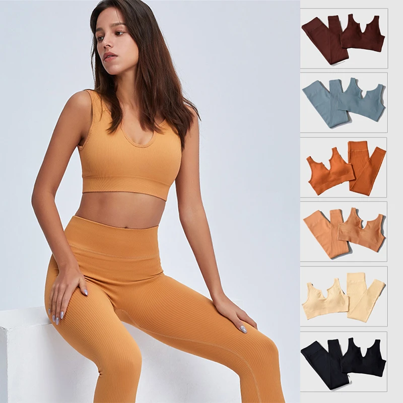 Woman Sportwear Yoga Set Seamless Gym Set Crop Top Bra Pad Elastic High Waist Yoga Pant Yoga Outfit Fitness Set Gym Clothing
Woman Sportwear Yoga Set Seamless Gym Set Crop Top Bra Pad Elastic High Waist Yoga Pant Yoga Outfit Fitness Set Gym Clothing