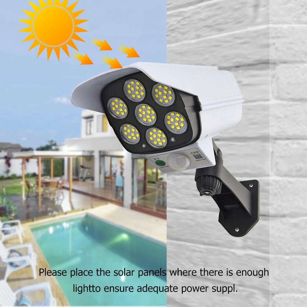 3 Modes 77 LED Solar Wall Lamp PIR Motion Sensor Light Remote Control Waterproof Street Light Garden Yard Path Lighting
3 Modes 77 LED Solar Wall Lamp PIR Motion Sensor Light Remote Control Waterproof Street Light Garden Yard Path Lighting