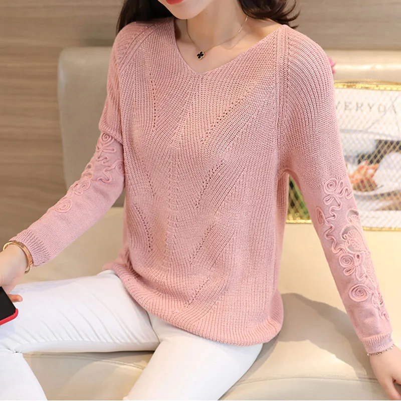 Весенний женский вязаный пуловер, свитер, топы, женские повседневные топы с длинным рукавом и V-образным вырезом, женские тянущиеся Джемперы, свитера
Весенний женский вязаный пуловер, свитер, топы, женские повседневные топы с длинным рукавом и V-образным вырезом, женские тянущиеся Джемперы, свитера