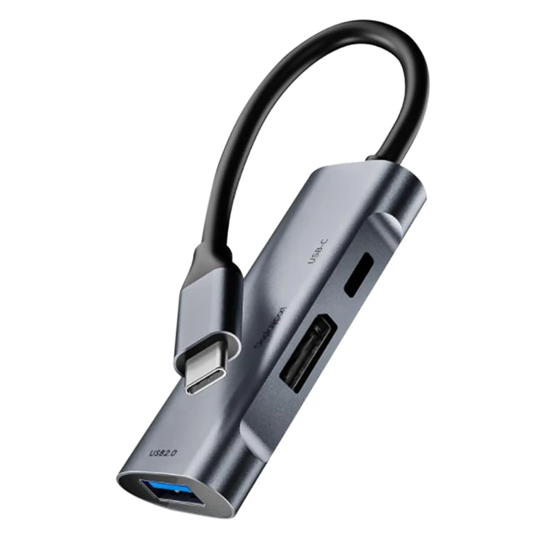 3-in-1 Docking Station 480Mbps 4K@60Hz PD 60W Large DP DisplayPort+USB-C USB2.0 Mini Hub Adapter
3-in-1 Docking Station 480Mbps 4K@60Hz PD 60W Large DP DisplayPort+USB-C USB2.0 Mini Hub Adapter
