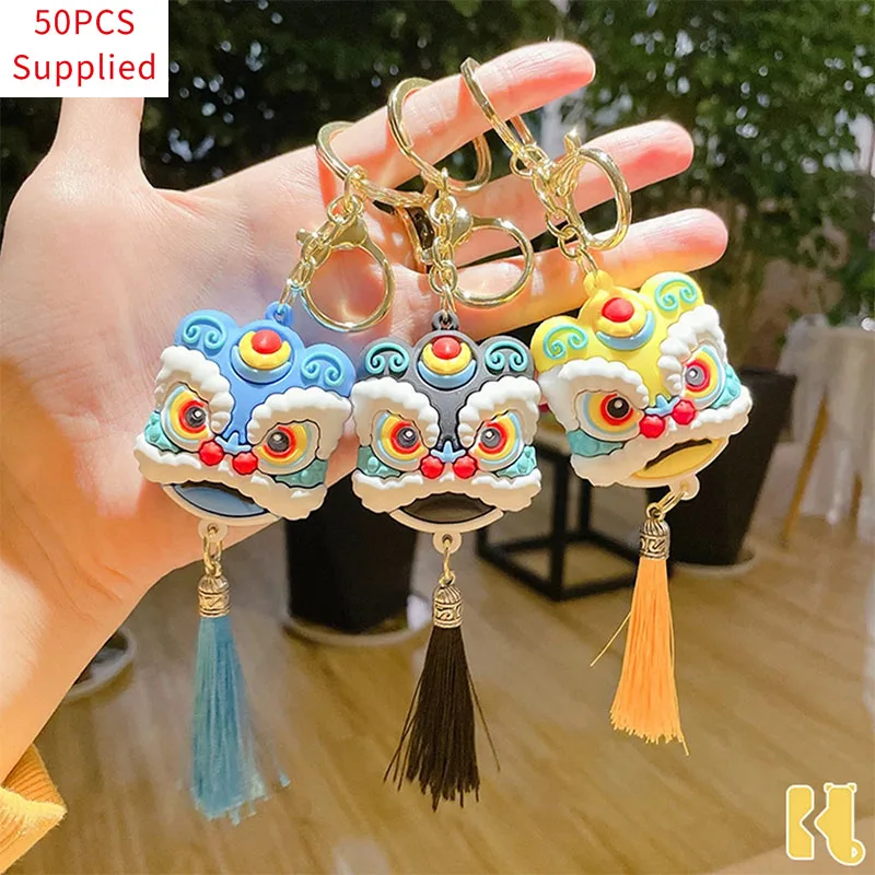 50pcs Lion Dance Head Keychain Lucky Fortune Chinese Wind Car Key Chain Bag Pendant Creative Small Gift Supplied
50pcs Lion Dance Head Keychain Lucky Fortune Chinese Wind Car Key Chain Bag Pendant Creative Small Gift Supplied