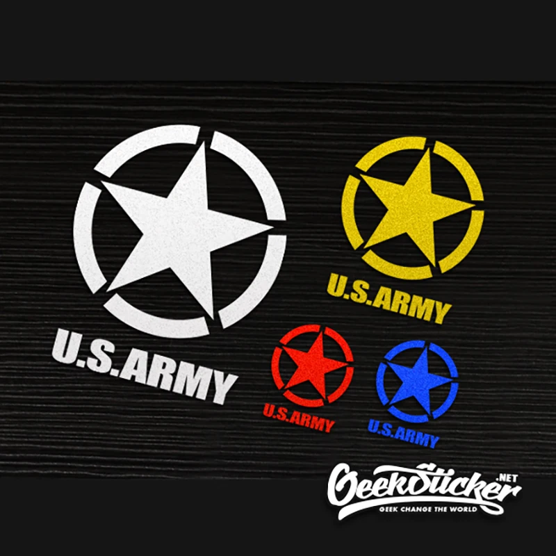 Waterproof Reflective Universal Car the Whole body sticker US Army Star USMC WW2 Vinyl Car Decal Bumper Sticker Fit for Jeep etc
Waterproof Reflective Universal Car the Whole body sticker US Army Star USMC WW2 Vinyl Car Decal Bumper Sticker Fit for Jeep etc