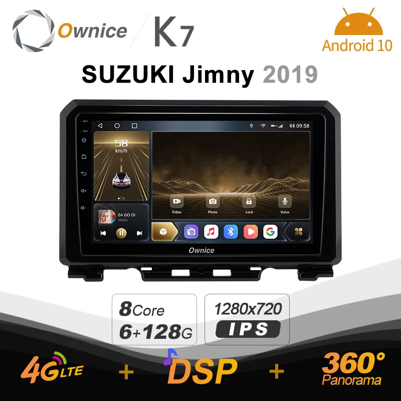K7 Ownice 6G+128G Android 10.0 Car Radio For Suzuki Jimny JB64 2018 2019 2020 Multimedia Player Audio 4G LTE GPS Navi 
K7 Ownice 6G+128G Android 10.0 Car Radio For Suzuki Jimny JB64 2018 2019 2020 Multimedia Player Audio 4G LTE GPS Navi