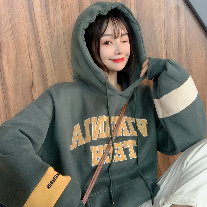Hong Kong Style Chic Sweater Women's Autumn and Winter Loose Korean Style Trendy Ins Idle Style BF Fleece-Lined Thickened
Hong Kong Style Chic Sweater Women's Autumn and Winter Loose Korean Style Trendy Ins Idle Style BF Fleece-Lined Thickened