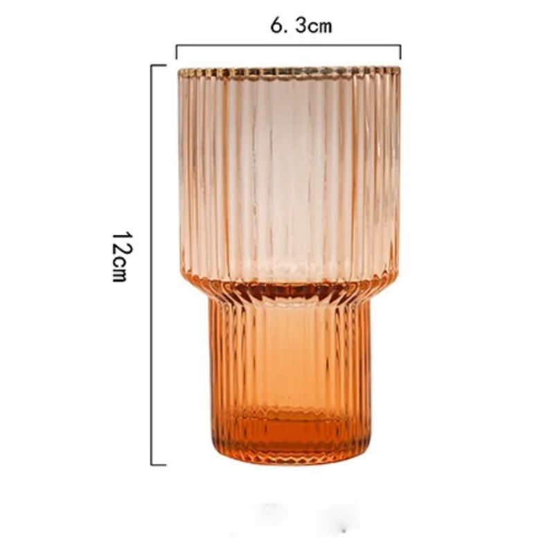 Creative Champagne Vertical Stripe Glass Juice Cocktail Juice Cup Household Tall and Short Water Tea Wine Cup Breakfast Milk Cup
Creative Champagne Vertical Stripe Glass Juice Cocktail Juice Cup Household Tall and Short Water Tea Wine Cup Breakfast Milk Cup