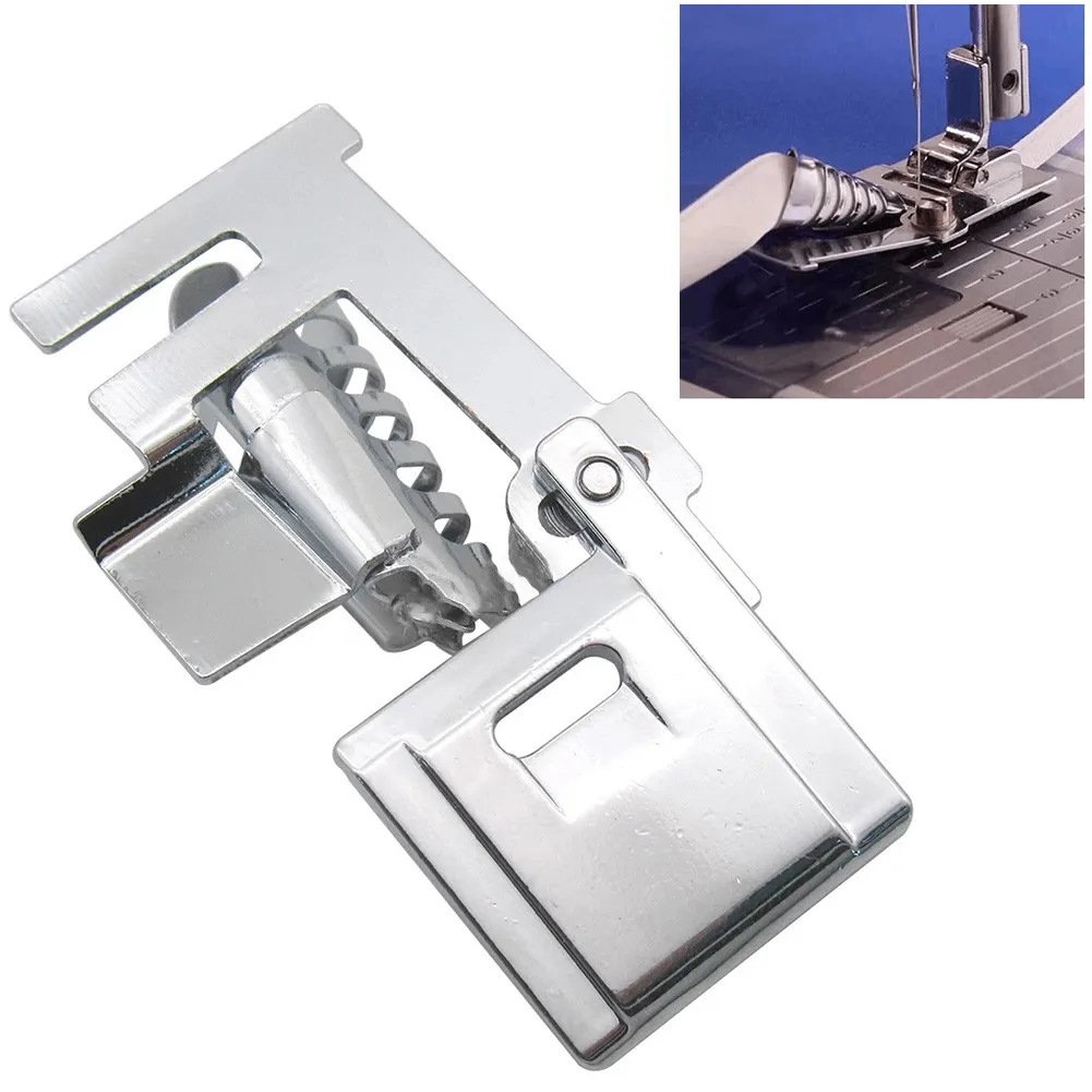 1Pcs #820245096 Bias Binder Presser Foot Compatible Most Low Shank Sewing Machine Compatible With Pfaff A,B,C,D,E,F,G,J,K
1Pcs #820245096 Bias Binder Presser Foot Compatible Most Low Shank Sewing Machine Compatible With Pfaff A,B,C,D,E,F,G,J,K