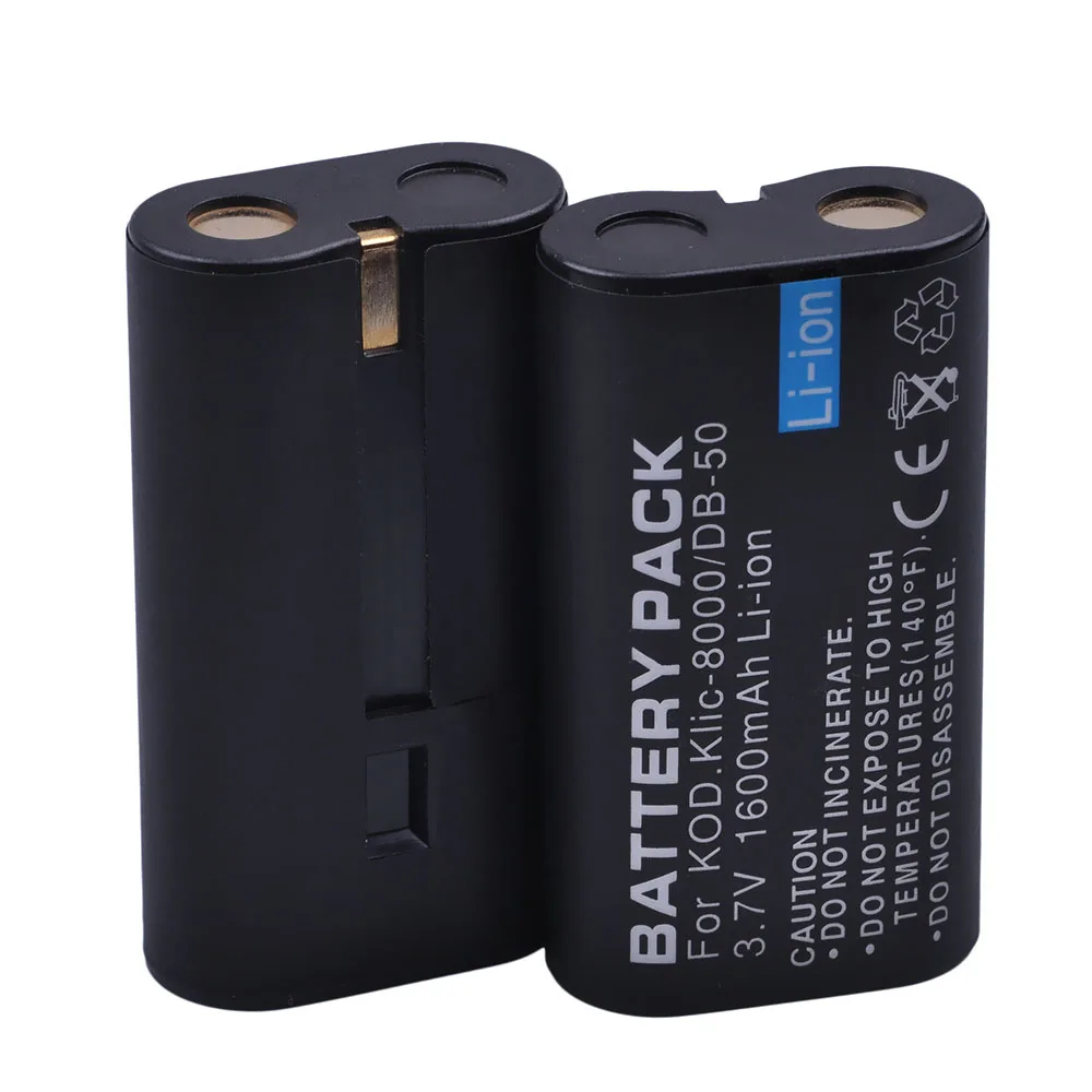 2x Klic-8000 DB-50 Klic 8000 DB50 Battery for Kodak Zx1 ZxD Z612 Z712 Z812 Z1085 Z1015 Z1012 Z1485 Z8612 Zx1 RICOH Caplio R1 R1S
2x Klic-8000 DB-50 Klic 8000 DB50 Battery for Kodak Zx1 ZxD Z612 Z712 Z812 Z1085 Z1015 Z1012 Z1485 Z8612 Zx1 RICOH Caplio R1 R1S