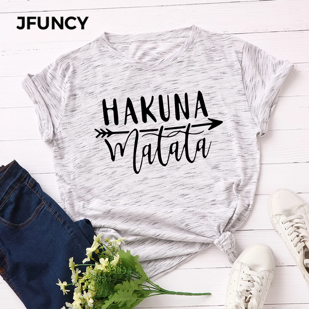 JFUNCY Plus Size Summer Women's T-shirts 100% Cotton T Shirt Creative Letter Print Mom Tshirt Short Sleeve Loose Female Tee Top
JFUNCY Plus Size Summer Women's T-shirts 100% Cotton T Shirt Creative Letter Print Mom Tshirt Short Sleeve Loose Female Tee Top