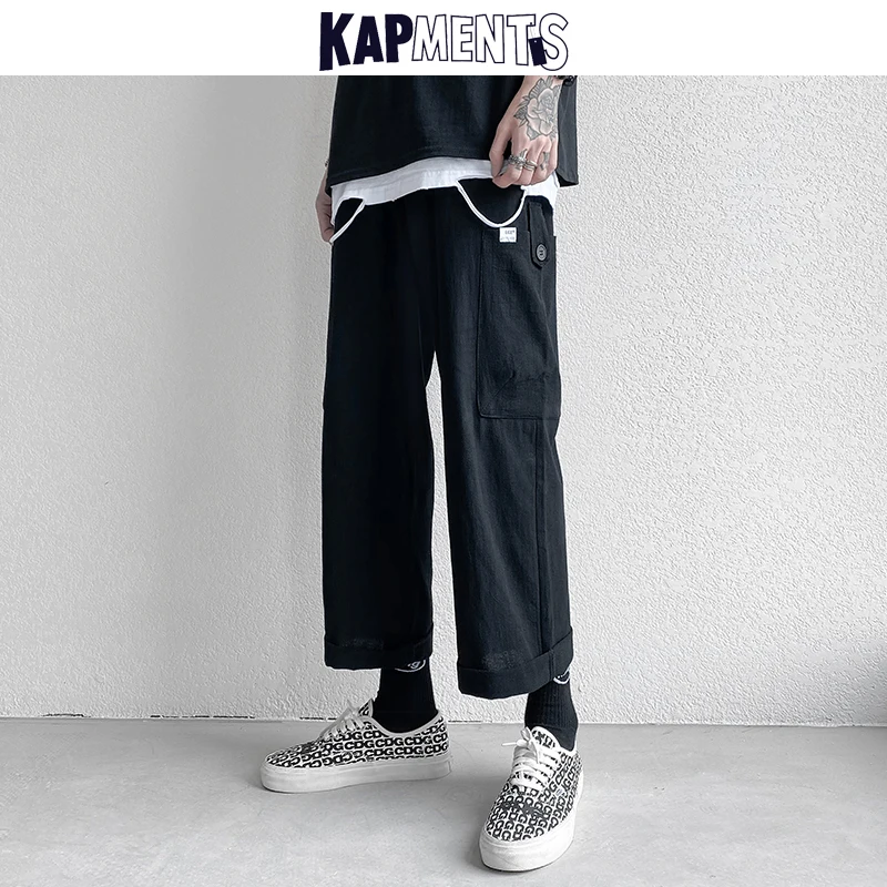 KAPMENTS Men Wide Legs Harajuku Sweat Cargo Pants 2022 Spring Mens Button Pockets Streetwear Baggy Joggers Cotton Trousers 5XL
KAPMENTS Men Wide Legs Harajuku Sweat Cargo Pants 2022 Spring Mens Button Pockets Streetwear Baggy Joggers Cotton Trousers 5XL