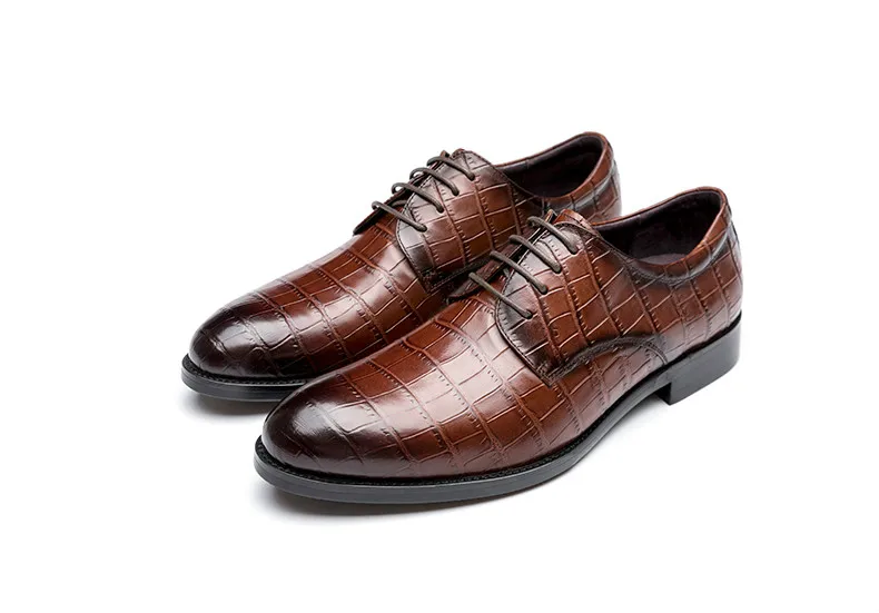 2021 Flat Men Genuine Leather Crocodile Pattern Shoes Formal Dress Classic Pointed Glossy Mens Wedding Lace Up Oxford Shoes
2021 Flat Men Genuine Leather Crocodile Pattern Shoes Formal Dress Classic Pointed Glossy Mens Wedding Lace Up Oxford Shoes