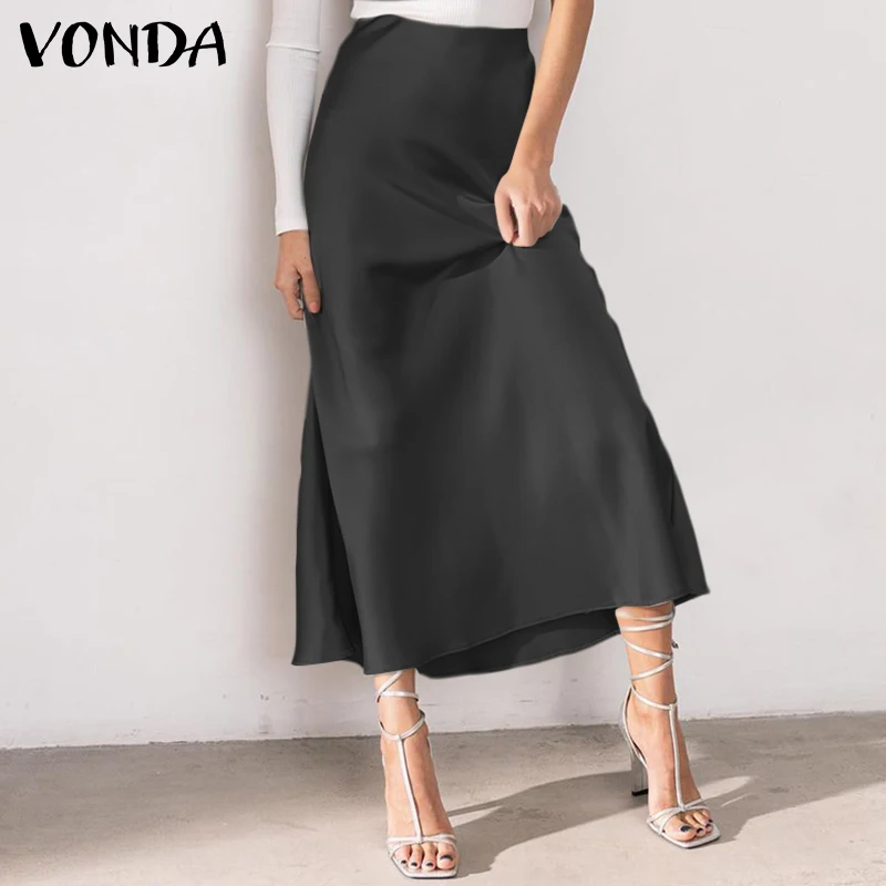 Summer High Waist Skirts VONDA 2021 Women Pleated Party Long Skirts Elegant Solid Streetwears Faldas De Mujer Skirts
Summer High Waist Skirts VONDA 2021 Women Pleated Party Long Skirts Elegant Solid Streetwears Faldas De Mujer Skirts