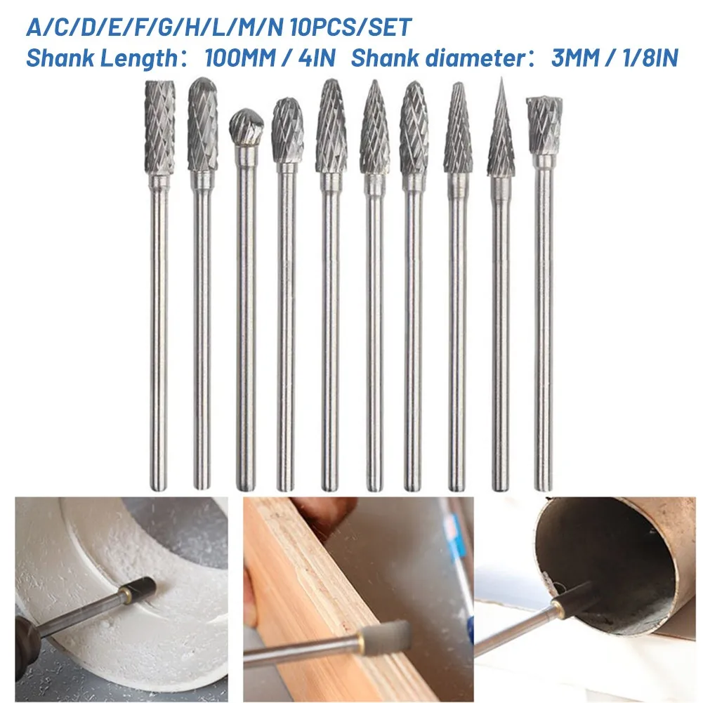 Woodworking Rotary Burr 10pcs Double Cut For Cast Iron Steel Alloy Tile Marble Set New
Woodworking Rotary Burr 10pcs Double Cut For Cast Iron Steel Alloy Tile Marble Set New