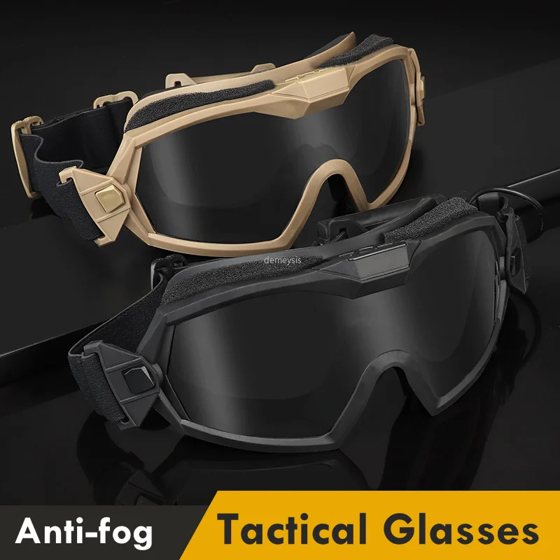 Anti-fog Tactical Military Glasses Army Combat Shooting Protective Goggles Windproof Hunting CS Motorcycle Goggles 2 Lens
Anti-fog Tactical Military Glasses Army Combat Shooting Protective Goggles Windproof Hunting CS Motorcycle Goggles 2 Lens