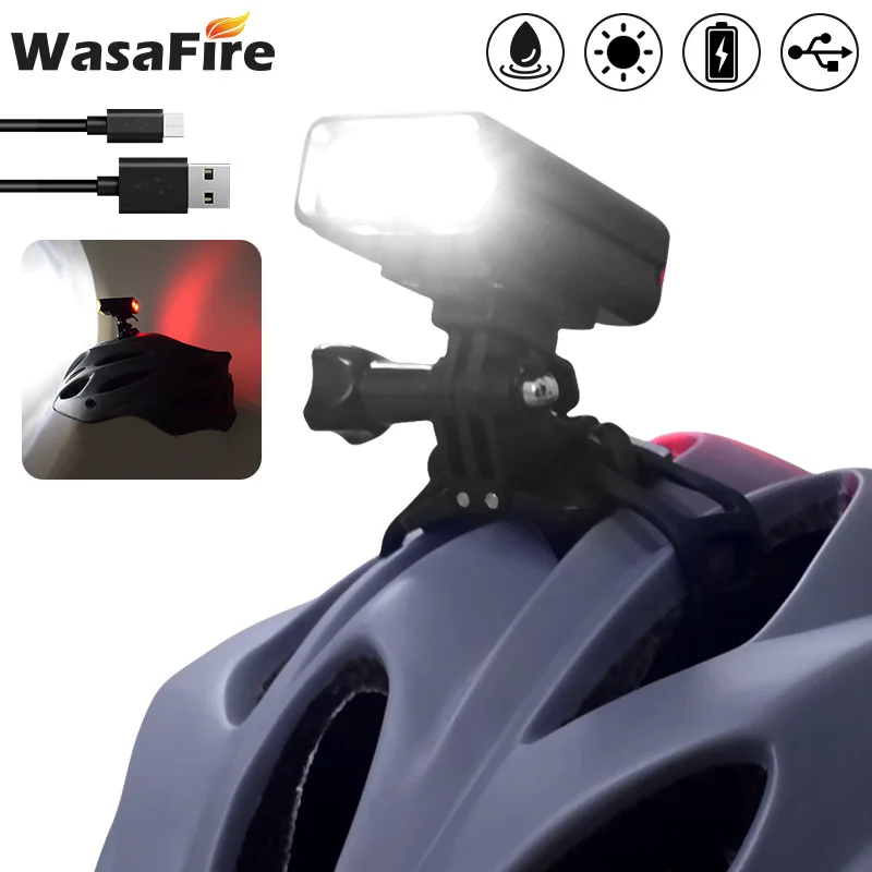 Велосипедный задний фонарь WasaFire T6 светодиодный 8 режимов зарядка через USB | Спорт