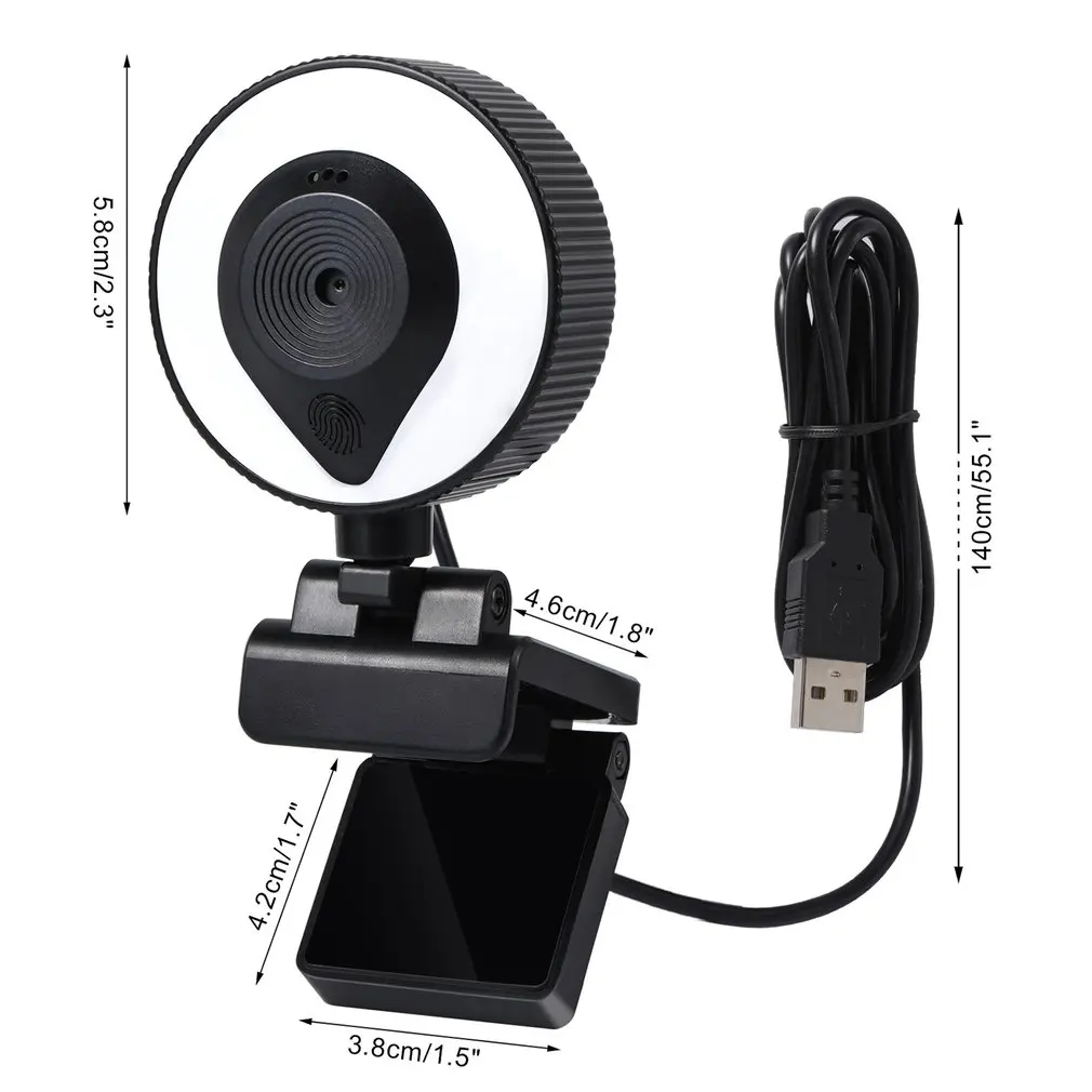 W20 1080P USB With Touch Dimming Computer Meeting Live Lighting Camera Autofocus Webcam 360 Degree Full Rotation
W20 1080P USB With Touch Dimming Computer Meeting Live Lighting Camera Autofocus Webcam 360 Degree Full Rotation