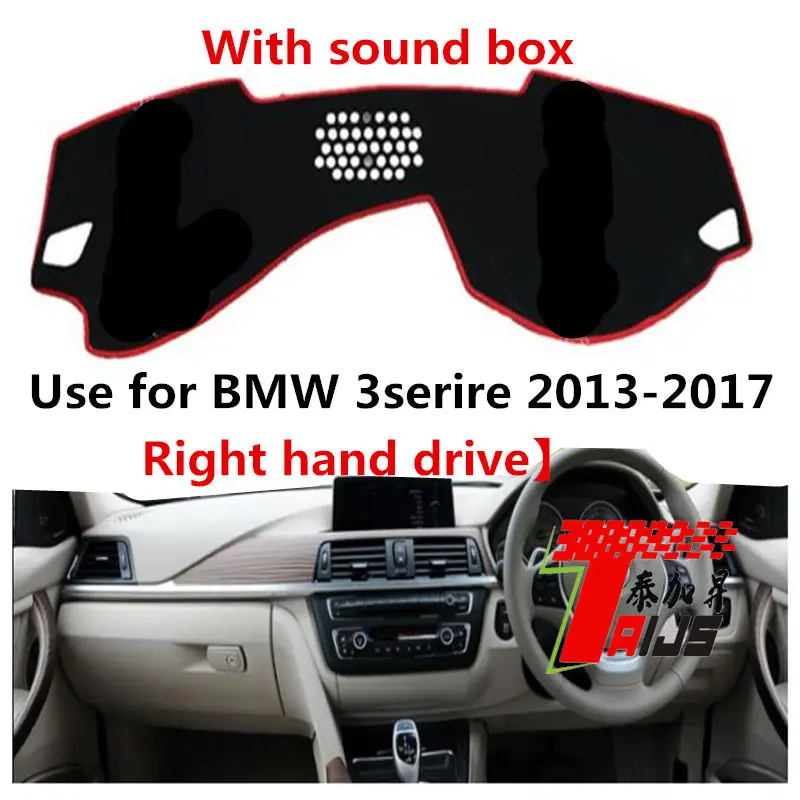 Чехол Taijs для приборной панели автомобиля с правым рулем для BMW 3 серии 2013-2017 с звуковым боксом, удобное полиэфирное волокно, защита от солнца
Чехол Taijs для приборной панели автомобиля с правым рулем для BMW 3 серии 2013-2017 с звуковым боксом, удобное полиэфирное волокно, защита от солнца