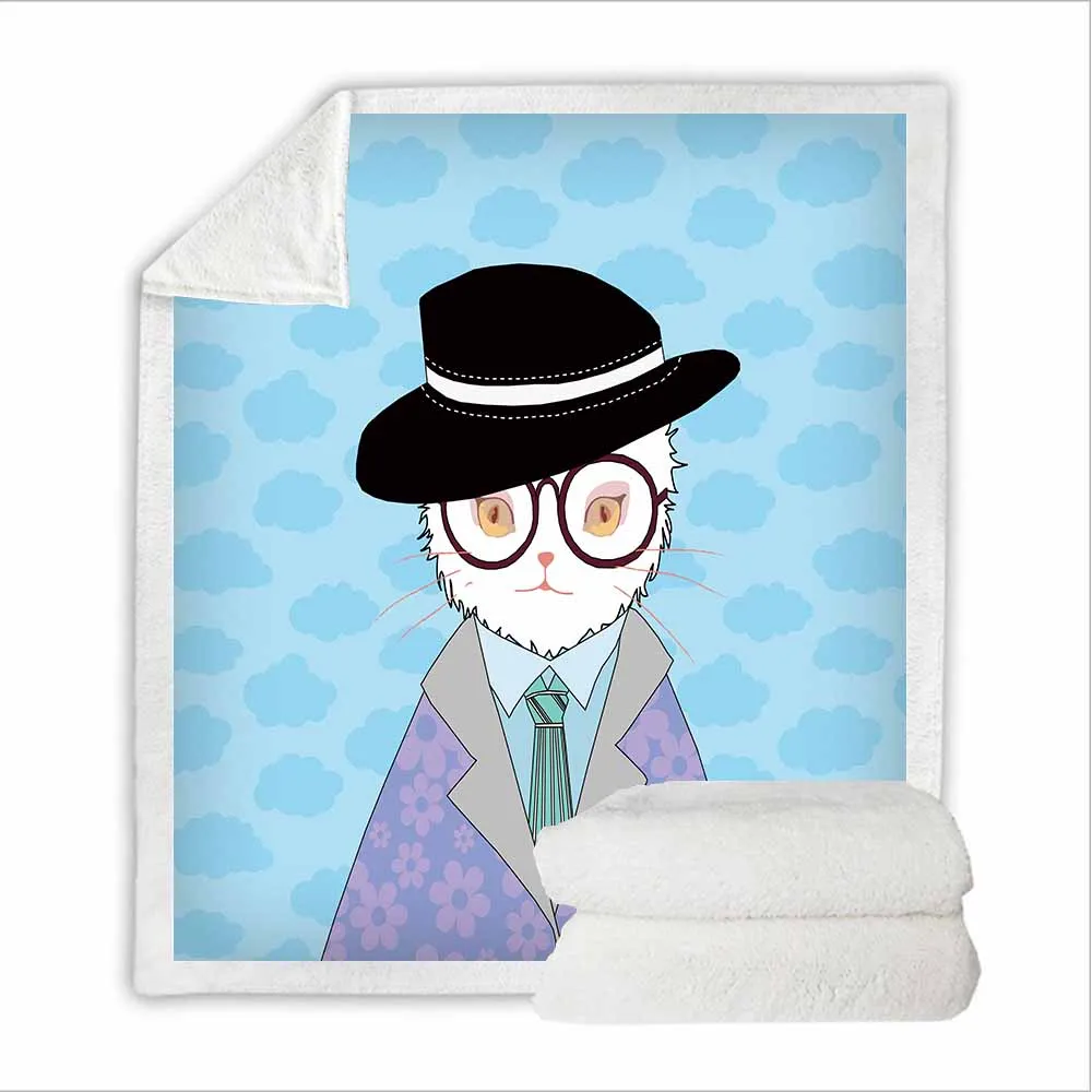 Cat Cartoon Blanket for Home Travel Nap Throw Blanket 3D Print Animal Collection Blanket Sofa Warm Polyest Sherpa Fleece Blanket
Cat Cartoon Blanket for Home Travel Nap Throw Blanket 3D Print Animal Collection Blanket Sofa Warm Polyest Sherpa Fleece Blanket