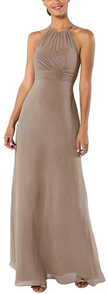 Women's A-Line Chiffon Halter Neck Bridesmaid Guest Dress Long Prom Party Gown evening gowns for women
Women's A-Line Chiffon Halter Neck Bridesmaid Guest Dress Long Prom Party Gown evening gowns for women