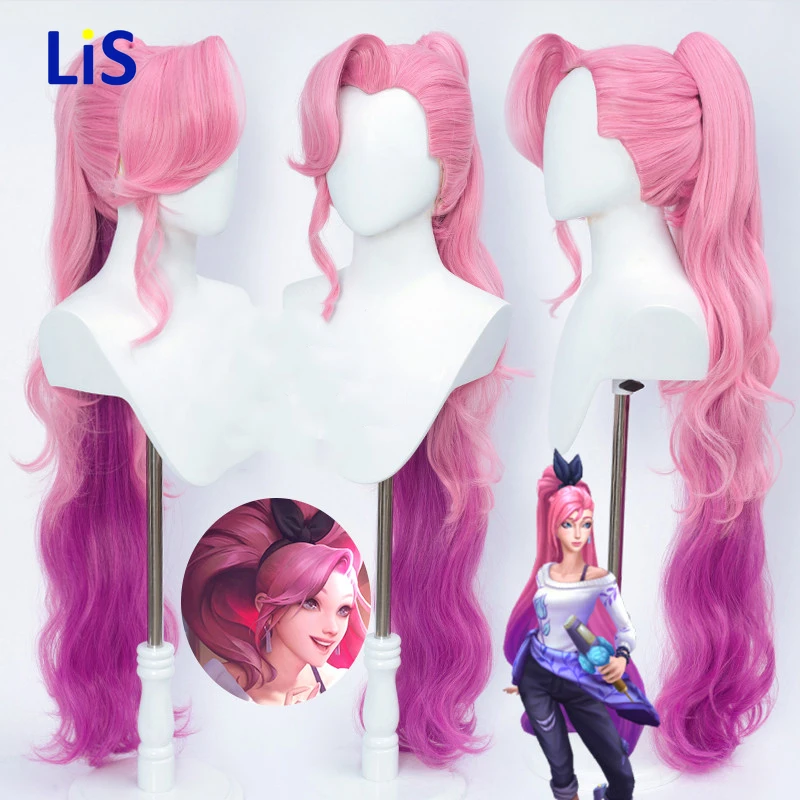 Game LOL Seraphine Cosplay Wigs LOL Cosplay Seraphine Long Gradient Heat Resistant Synthetic Hair Pelucas
Game LOL Seraphine Cosplay Wigs LOL Cosplay Seraphine Long Gradient Heat Resistant Synthetic Hair Pelucas