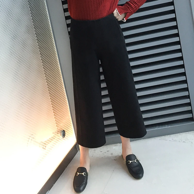 Loose Pants All-matched Casual Ankle-length Pants Autumn Winter Women Woolen Wide Leg Pants Korea Fashion Elastic Waist
Loose Pants All-matched Casual Ankle-length Pants Autumn Winter Women Woolen Wide Leg Pants Korea Fashion Elastic Waist