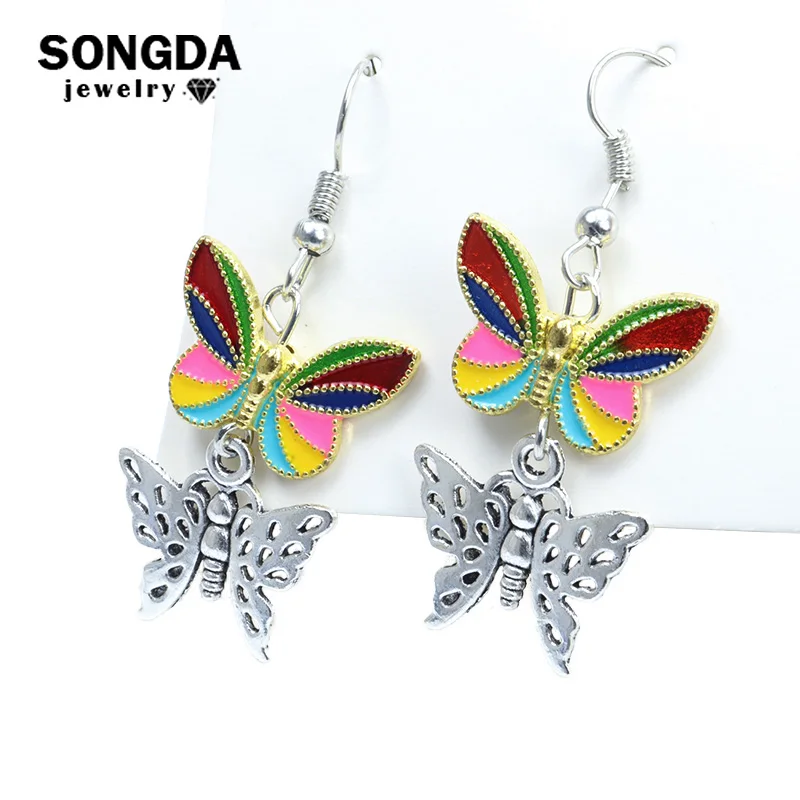 Butterfly Drop Earrings For Teens Women Enamel Alloy Fashion Hanging Trend Earrings Jewelry Girls Gifts Pendant Dangle Earrings
Butterfly Drop Earrings For Teens Women Enamel Alloy Fashion Hanging Trend Earrings Jewelry Girls Gifts Pendant Dangle Earrings