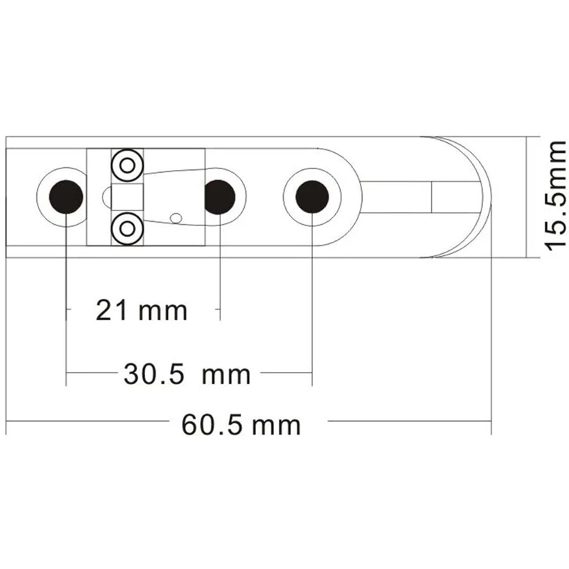 4Sets Single String Guitar Bridge for Electric Bass Guitars Parts Replacement