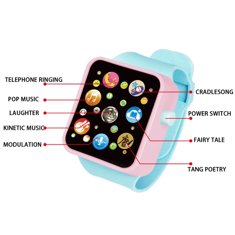 Фото 6 видов цветов для детей раннего образования игрушки наручные часы 3D сенсорный