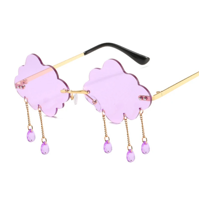 Luxury Brand Tassel Clouds Sunglasses Women Colorful Ocean Mirror Rimless Sun Glasses Female High Quality Metal Mirror Oculos
Luxury Brand Tassel Clouds Sunglasses Women Colorful Ocean Mirror Rimless Sun Glasses Female High Quality Metal Mirror Oculos